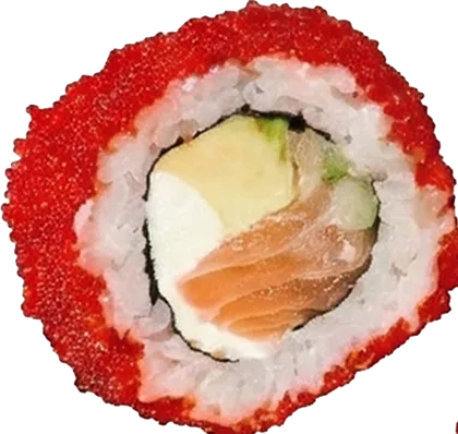 A piece of uramaki