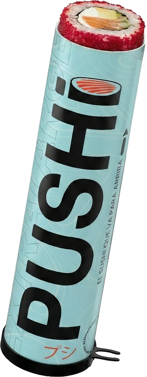 The PUSHI tube standing at an angle