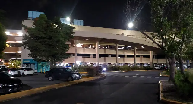The Unicenter shopping centre at night